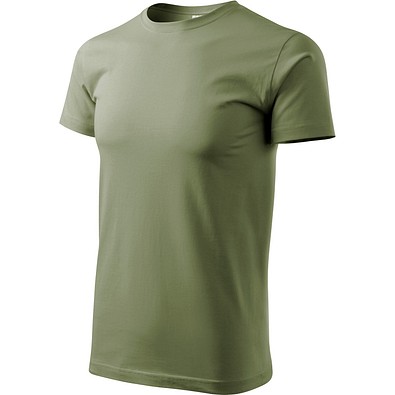 T-Shirt Herren Basic, 4XL, hellkhaki