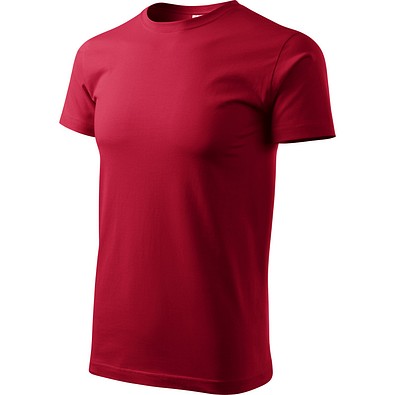 T-Shirt Herren Basic, 4XL, marlbororot
