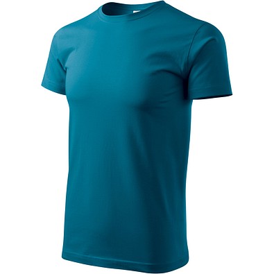 T-Shirt Herren Basic, 4XL, petrolblau
