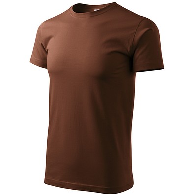 T-Shirt Herren Basic, 4XL, schokolade