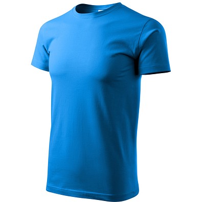 T-Shirt Herren Basic, 4XL, snorkel blau
