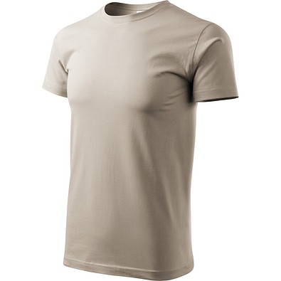 T-Shirt Herren Basic, S, eisgrau