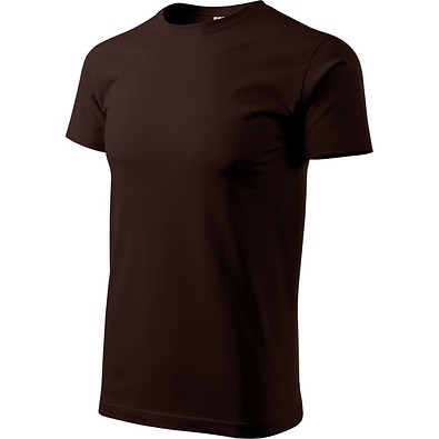 T-Shirt Herren Basic, S, kaffee