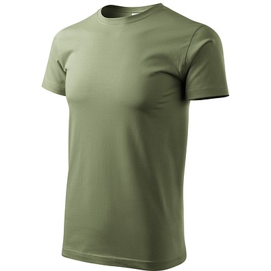 T-Shirt Herren Basic, S, khaki