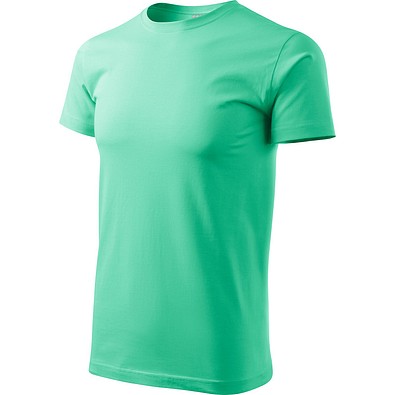 T-Shirt Herren Basic, S, minze