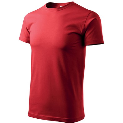 T-Shirt Herren Basic, S, rot