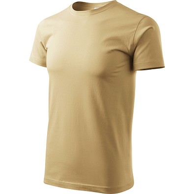 T-Shirt Herren Basic, S, sand