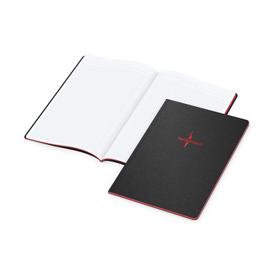 Geiger-Notes Broschur Tablet-Book A4, inkl. Prägung und Farbschnitt rot