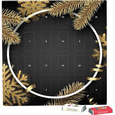 Täfelchen Adventskalender, Alpenmilch-Schokotäfelchen, Edle Weihnacht