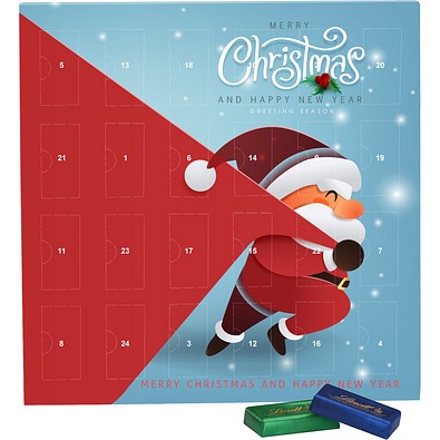 Täfelchen Adventskalender, Lindt Schokotäfelchen, Little Santa