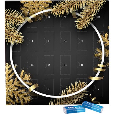 Täfelchen Adventskalender, share Schokotäfelchen, Edle Weihnacht