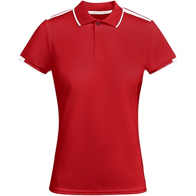 Tamil Sport Poloshirt für Damen, rot, 2XL
