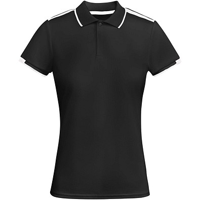 Tamil Sport Poloshirt für Damen, schwarz, L