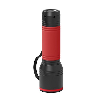Taschenlampe REEVES-myFLASH 700, schwarz/rot