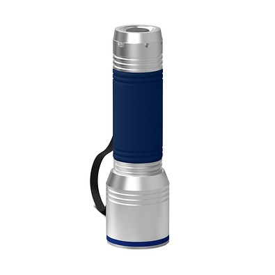 Taschenlampe REEVES-myFLASH 700, silber/dunkelblau