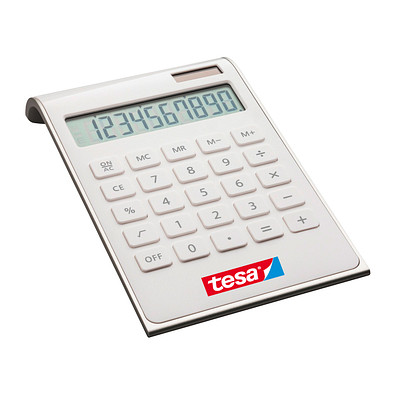 reeves® Taschenrechner Valinda, weiß/silber