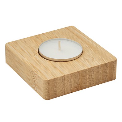 Teelichthalter NATURAL GLOW,braun