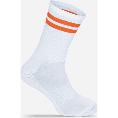 Tennissocken, 32-36, White / Orange