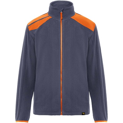 Terrano Mikrofleecejacke, unisex, blei/orange, L