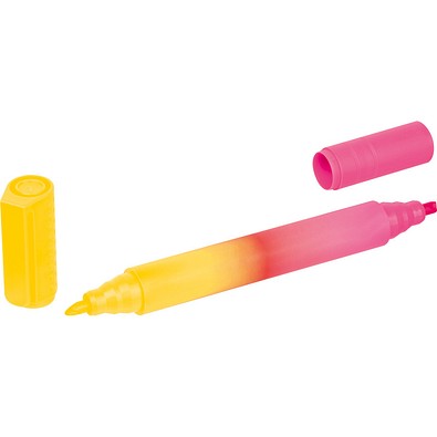 Textmarker – zweifarbig ARTHUR, gelb