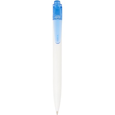 Thalaasa Kugelschreiber aus Ocean Bound-Kunststoff, transparent blau