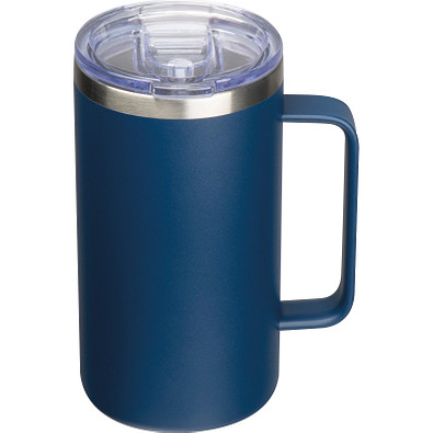 Thermobecher 650ml, dunkelblau