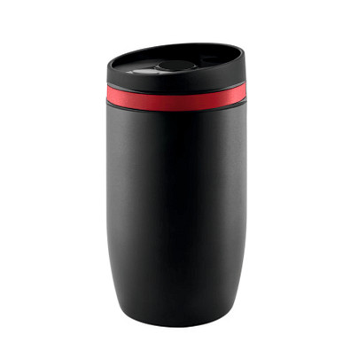 METMAXX® Thermobecher Cup to go, 300 ml, schwarz/rot