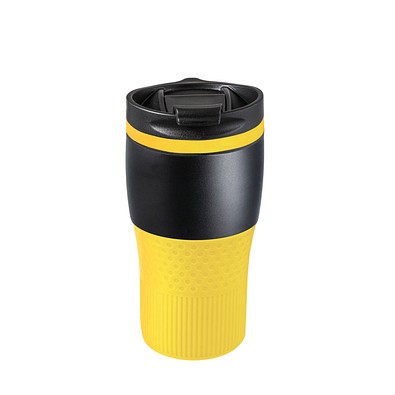 Thermobecher RETUMBLER-BAYAMO MEZZO CORPORATE, schwarz/gelb