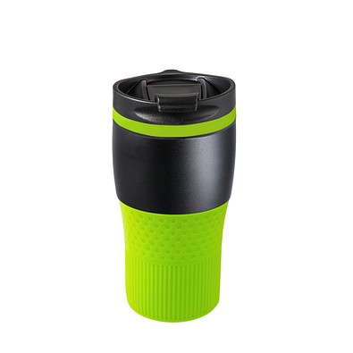 Thermobecher RETUMBLER-BAYAMO MEZZO CORPORATE, schwarz/hellgrün