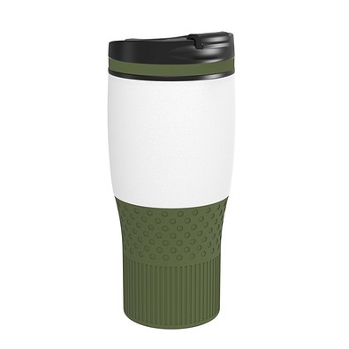 Thermobecher RETUMBLER-myBAYAMO GRANDE II, weiß/dunkelgrün