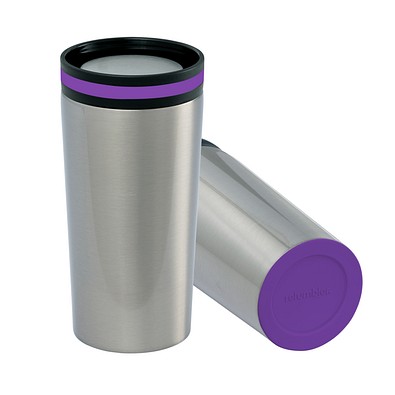 Thermobecher RETUMBLER-myDRINQEO, silber/lila