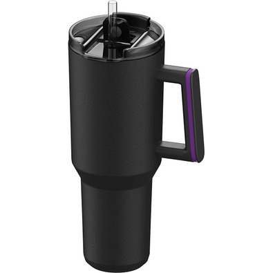 Thermobecher RETUMBLER-myKINGS CANYON 1200, schwarz, Ring lila