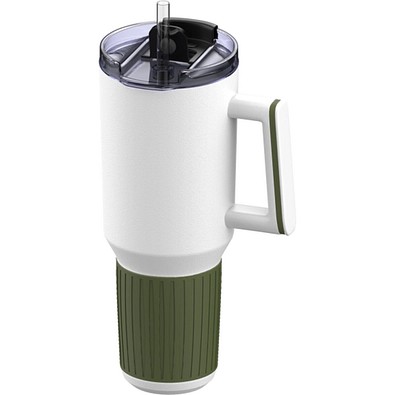 Thermobecher RETUMBLER-myKINGS CANYON 1200, weiß/dunkelgrün