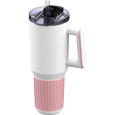 Thermobecher RETUMBLER-myKINGS CANYON 1200, weiß/hellmagenta