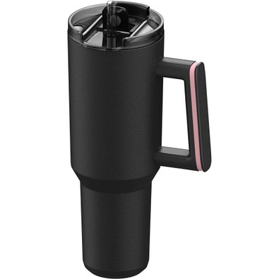 Thermobecher RETUMBLER-myKINGS CANYON 900, schwarz, Ring hellmagenta