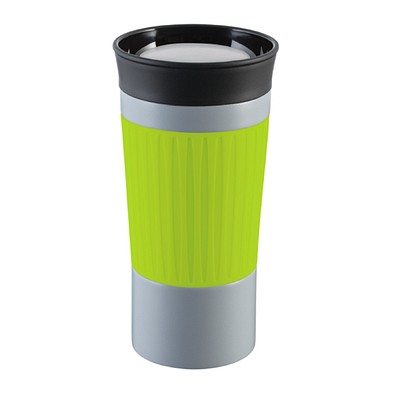 Thermobecher RETUMBLER-myKINGSTON, grau, hellgrün