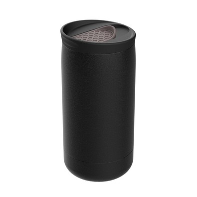 Thermobecher RETUMBLER-myNIZZA, schwarz/braun