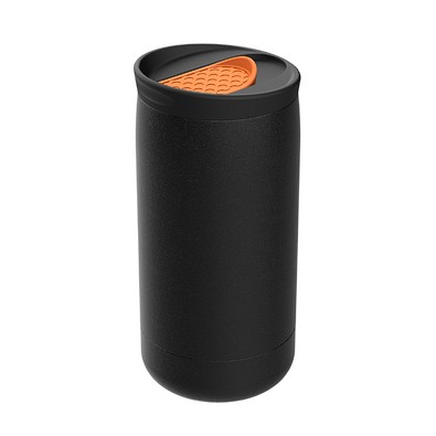 Thermobecher RETUMBLER-myNIZZA, schwarz/orange