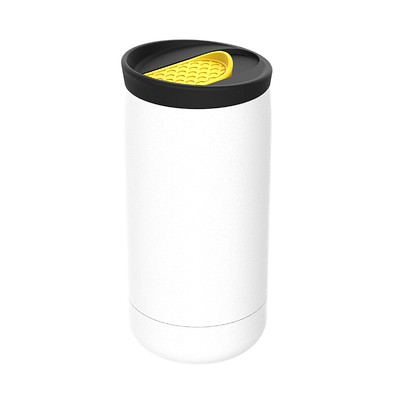 Thermobecher RETUMBLER-myNIZZA, weiß/gelb