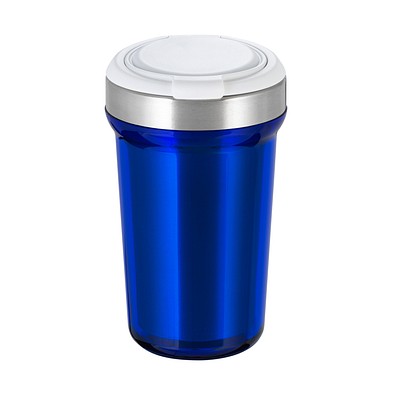 Thermobecher RETUMBLER-myVIVERO, silber/weiß/dunkelblau
