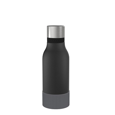Thermotrinkflasche RETUMBLER-myNIZZA II 420 CERAMIC, schwarz, Sleeve anthrazit