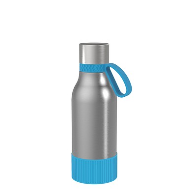 Thermotrinkflasche RETUMBLER-myNIZZA II 420 CERAMIC, silber/hellblau/hellblau
