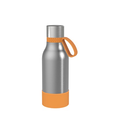 Thermotrinkflasche RETUMBLER-myNIZZA II 420 CERAMIC, silber/orange/orange