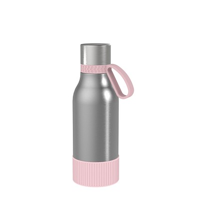 Thermotrinkflasche RETUMBLER-myNIZZA II 420 CERAMIC, silber/rosa/rosa