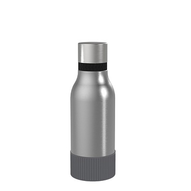 Thermotrinkflasche RETUMBLER-myNIZZA II 420 CERAMIC, silber, Sleeve anthrazit