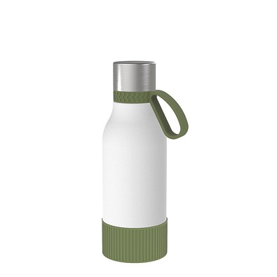 Thermotrinkflasche RETUMBLER-myNIZZA II 420 CERAMIC, weiß/dunkelgrün/dunkelgrün
