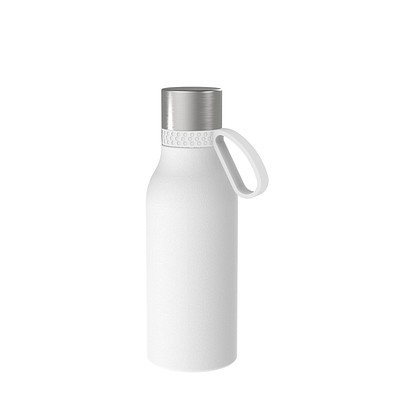 Thermotrinkflasche RETUMBLER-myNIZZA II 420 CERAMIC, weiß, Ring weiß