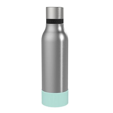 Thermotrinkflasche RETUMBLER-myNIZZA II 600 CERAMIC, silber, Sleeve mint