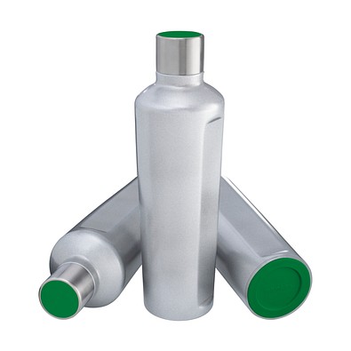 Thermotrinkflasche RETUMBLER-mySTEELONE, silber/grün