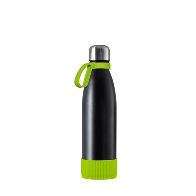 Thermotrinkflasche RETUMBLER-NIZZA, schwarz/hellgrün/hellgrün